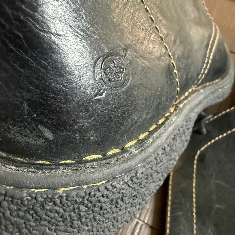 Born Harrison Black Leather Chukka Boots Mens 9.5 M H25403 Desert Ankle Boots